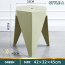 【BUY 3 GET 1 FREE】Stackable Small Stool Durable Solid Color Plastic Stool Thickened Dining Chair