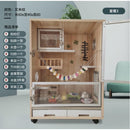 Hamster Cage Chinchilla Cabinet Totoro Cage Solid Wood Ecological Board Pet Cabinet Villa Chinchilla