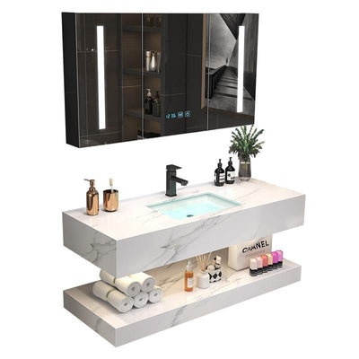 Modern Simple Bathroom Cabinet Combination Bathroom Set Bathroom Marble Wash Stand Wash Basin Wash