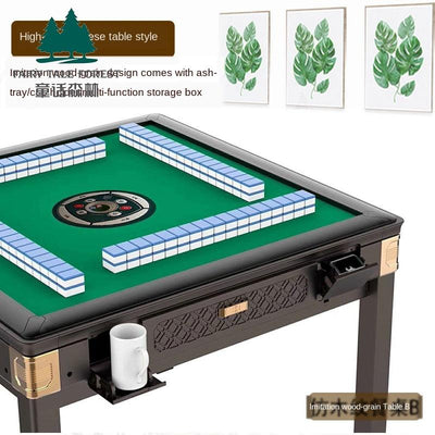 Full-automatic Dual-purpose Folding Electric Household Four-mouth Table Tea House Mute Mahjong