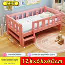 ✨ Ready Stock ✨Solid Wood Children's With Guardrail Princess Powder Color Lacquer Tatami Kids