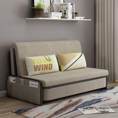 MH Foldable Sofa Bed Home Multifunctional Living Room Fabric Sofa With Storage Retractable Sofa Bed