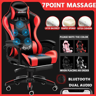 Internet Cafe Gaming Chair Adjustable Armrest Office Chair 360 Degrees Rotate Computer Chair