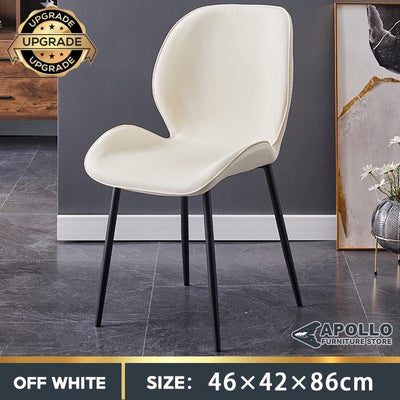 APOLLO Home Dining Chair Waterproof Non-slip Soft Leisure Chair Removable Living Room Backrest Chair