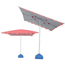 Outdoor Umbrella Parasol Stall Big Square Cloth Flat Folding Rainproof Shed Courtyard Shop