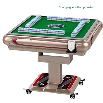 Mute Automatic Mobile Folding High Dual-purpose Machine Mahjong Table Household Four-port Roller