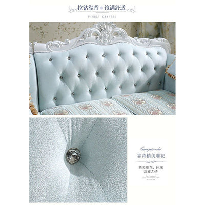 Living Mall Sofa European Sofa Combination Can Be Disassembly and Washing Small Family Concubine