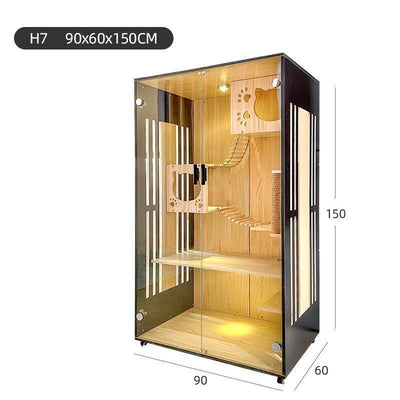 Cat Cage Solid Wood Cat Nest Cat Cage Villa Cat Cabinet Four Seasons General Apartment Luxury Cat