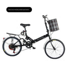 Folding 20-inch Adult Male Female Youth Student Shock Absorption Variable Speed Bicycle Small and