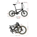 Twitter F451 Carbon Fiber Road Bike 22 Inch BMX Bike Double Oil Disc Brake Lightweight And Easy To