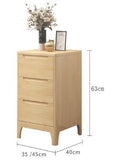 Narrow All Solid Wood Three-drawer Nordic Bedroom Super Mini 35/45cm Table Simple Modern Bedside