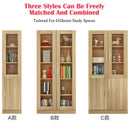 Simple Bookcase Combination Bookshelf Office Wooden Filing Cabinet