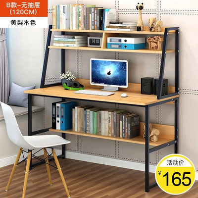 Computer Modern Office Simple Bookshelf Desk Combination Bedroom Small Table