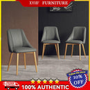 【Free Shipping】Dining Chair Waterproof Leather Nordic Chair Makeup Chair Home Back Stool