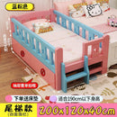 ✨ Ready Stock ✨Solid Wood Children's With Guardrail Princess Powder Color Lacquer Tatami Kids