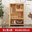 HERON Cat Cage Villa Solid Wood Luxury Home Cat Cabinet General Breeding Room Pet Room