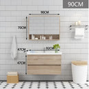 Kohler Solid Wood Wash Basin Mirror Cabinet Combination Water-Proof Hanging Bathroom Cabinet Modern