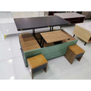 Multifunctional Lifting Foldable Coffee Table Lift With 4 Stools Small Family Creative Dining Table