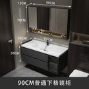 LAL Modern Simple Bathroom Cabinet Bathroom Ceramic Integrated Washstand, Wash Face Light Luxury