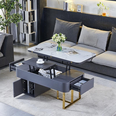 Coffee Table Lift Living Room Coffee Table Folding Telescopic Storage Tea Table