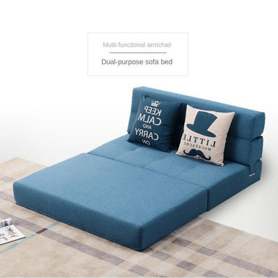 BEIMU Small Sofa Small Apartment Living Room 1.5m Double Sofa Multi-function Bed Sofa Bed Simple