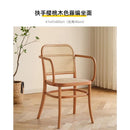 Rattan Chair White Dining Chair Solid Wood Study Chairs Dining Chair