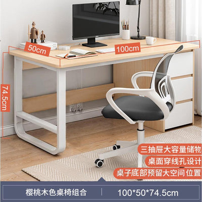 Simple Study Table Easy To Install Study Table With Bookshelf Small Office Table