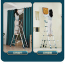 Household steps Ladder Telescopic Ladder Folding Ladder Indoor Multifunctional Thickened Aluminum