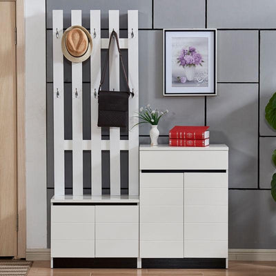 Cabinet Household Door Simple Modern Entrance Hall Hanging Coat Rack Large Capacity Partition Shoe