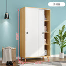 Kinbolee Nordic Wardrobe Sliding Door With Mirror Small Wardrobe Multi-smell Wardrobe