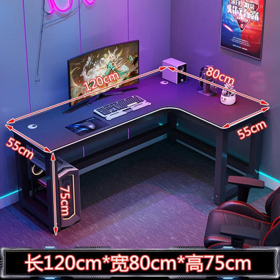 【2022 NEW】E-sports Gaming Table Computer Table With RGB Lighting Home Ergonomic Study Table Study