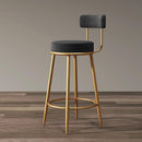 Bar Stool Home Light Luxury Backrest High Chair Nordic Iron Bar Chair