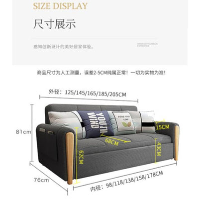 Folding Sofa Bed Multifunctional Sofa Sit And Sleep Dual-purpose Technology Fabric Sofa