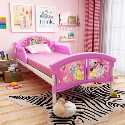 Disney Simple Plastic Children's Bed Girl Princess Bed Boy With Guardrail Toddler Single Bed Cartoon