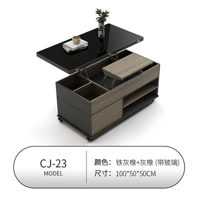 【Free Shipping】Lifting Coffee Table Dining Table Dual-use Small Apartment Living Room Home Modern