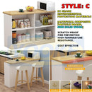 YOOKE Kitchen Cutting Table Can Be Customized Pine Wood Center Island Table Cooking Kitchenware