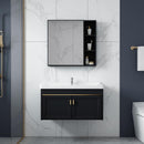 Family Small Toilet Basin Cabinet Combination Wall Mounted Ceramic Washstand Mini Balcony Simple