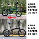 Hot Sale Crius Foldable Bicycle Shimano 11 Speed 20 Inch Bicycle Velocity Aluminum Alloy Frame Disc