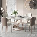 DF Italian Dining Chair Nordic Dining Table Chair Leather Dining Chair Light Luxury Armchair