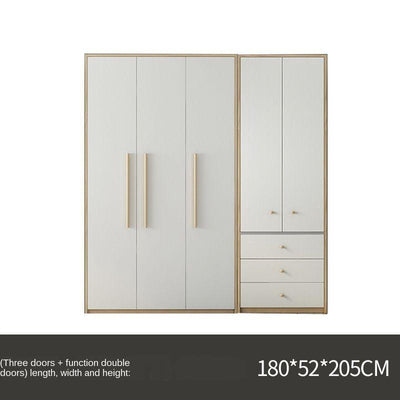 Nordic Wardrobe Simple Modern Economy Assembly Two-door Board Simple Custom Small Bedroom Wardrobe