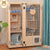 Cat Villa Qiyou Villa Solid Wood Oversized Three-layer Four-layer Cabinet House Wooden Pet Breeding