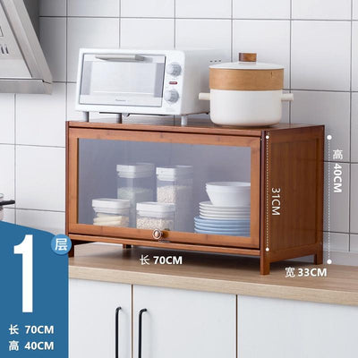 (EIYI) Metal Kitchen Cabinet With Wheels Multi-layer Storage Cabinet Multifunctional Kitchen Storage