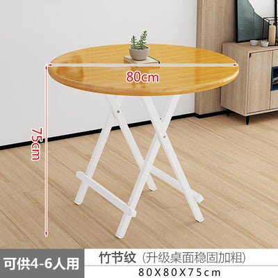 Foldable Table Round Home Dinning Folding Outdoor And Portable Stall Small Simple Dining Table