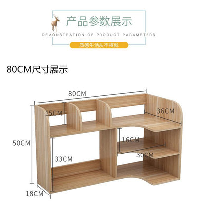 Desk Small Bookshelf on Simple Office Desktop Rack Multi-layer Student Dormitory Storage Children