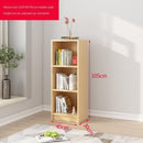 Floor Wall Bookshelf White Economical Sofa Modern Simple Narrow Corner Slit Shelf Small Bookcase