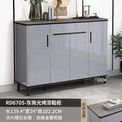 Shoe Cabinet Light Luxury Shoe Cabinet Household Door Large Capacity Paint Baking Cabinet Entrance