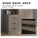 Wardrobe solid wood modern simple household bedroom sliding door integral cabinet economical storage