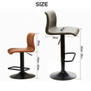 Bar Stool Modern Simple Backrest Lifting Rotary Bar Chair Adjustable Bench PUB / CAFE Metal Base