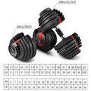 Zero Adjustable Dumbbell Home Gym Fitness Equipment (24kg/ 40kg)
