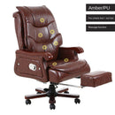 Special Offer Office Chair Leather Computer Chair Cowhide Swivel Boss Large Chair 7 Massage Spots